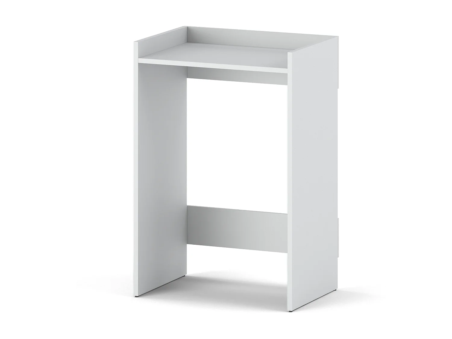 Meuble de salle de bain sur pied blanc 66 cm Meuble lave-linge Étagère colonne