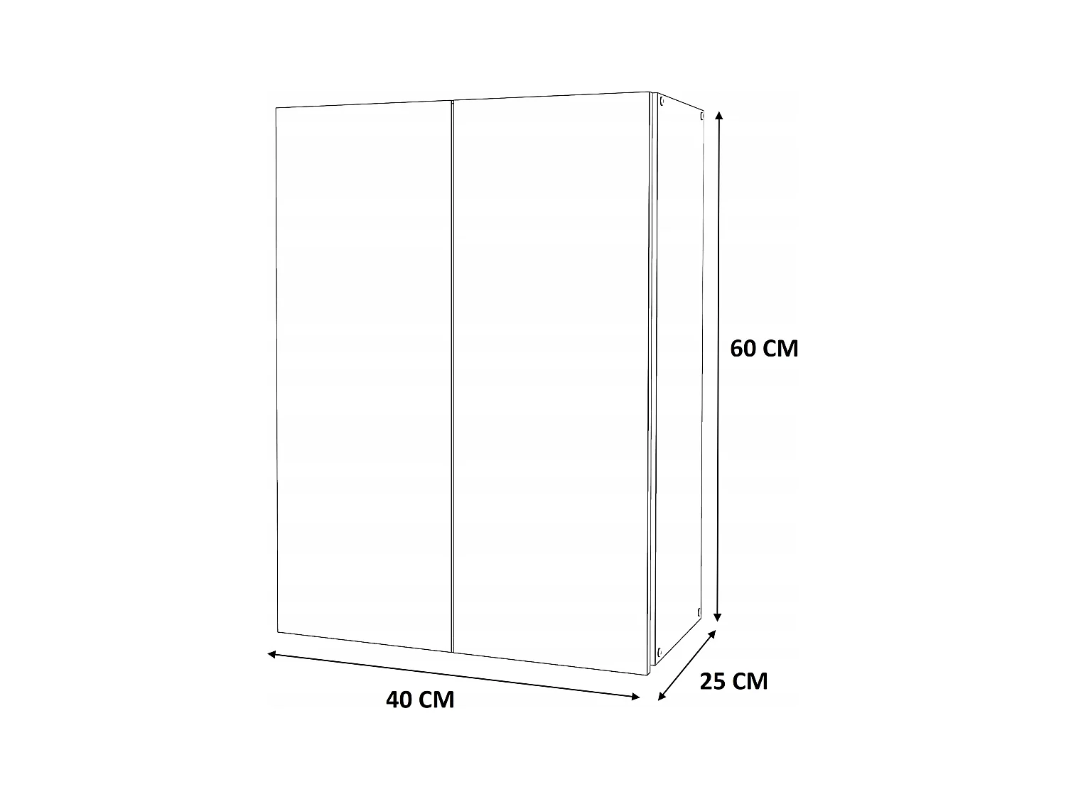 Armoire murale Blanc & Chêne Sonoma 40x25x60cm – Meuble haut et colonne pour salle de bain