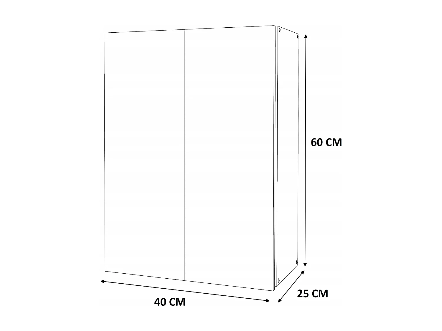 Armoire murale Blanc & Chêne Sonoma 40x25x60cm – Meuble haut et colonne pour salle de bain