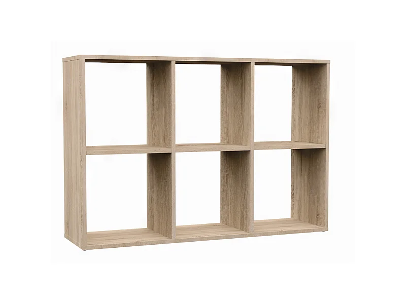 Regał Malax 2X3 | Dąb Sonoma | 110x30x75 cm | Regał do przechowywania