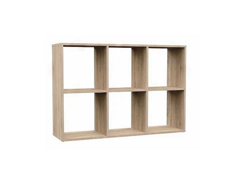 Regał Malax 2X3 | Dąb Sonoma | 110x30x75 cm | Regał do przechowywania