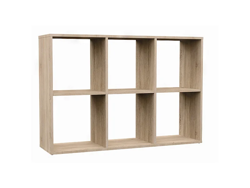 Regał Malax 2X3 | Dąb Sonoma | 110x30x75 cm | Regał do przechowywania