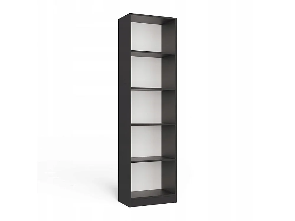 Regał Onyx R50 | Antracyt | 50x30x182 cm | Regał biurowy na książki