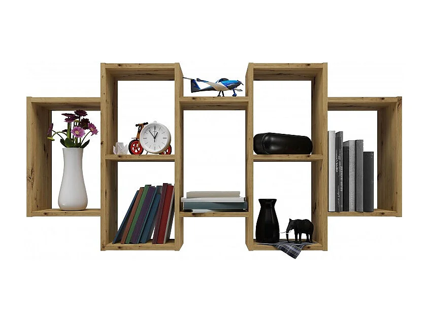 Regał Wiszący BILBAO 7.0 | Dąb Artisan | 129.5x20x65 cm |  Regał Wiszący Ścienny