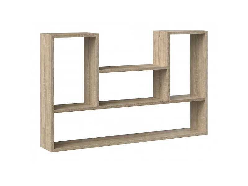 Regał wiszący Bilbao 4P |Dąb Sonoma | 100x16x60 cm | Regał wiszący ścienny