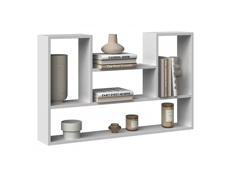 Regał wiszący Bilbao 4P |Biały |100x16x60 cm | Regał wiszący ścienny