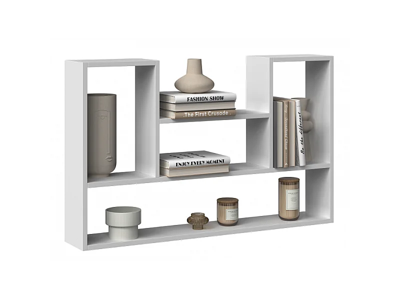 Regał wiszący Bilbao 4P |Biały |100x16x60 cm | Regał wiszący ścienny