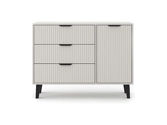 Komoda Scandi 1D3S | Kaszmir | 110x39x81,5 cm | Skandynawski Styl