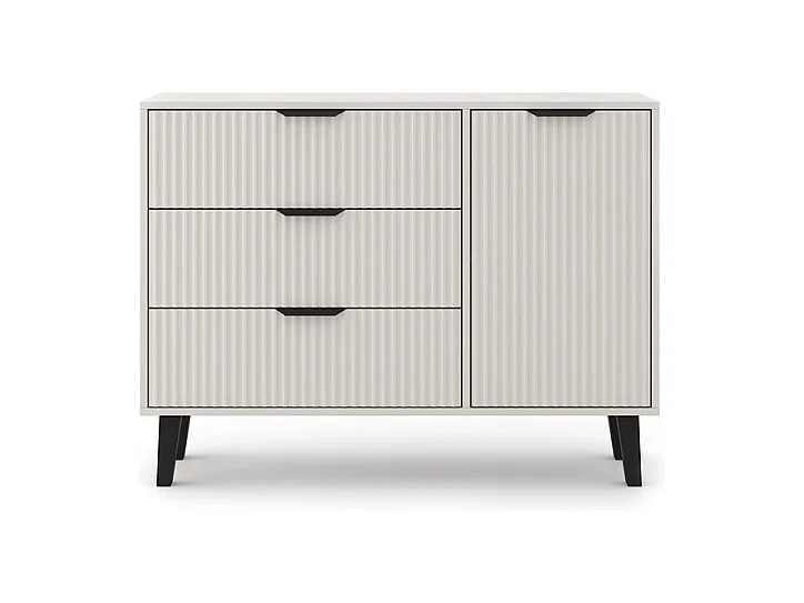Komoda Scandi 1D3S | Kaszmir | 110x39x81,5 cm | Skandynawski Styl