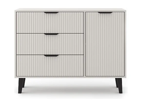 Komoda Scandi 1D3S | Kaszmir | 110x39x81,5 cm | Skandynawski Styl