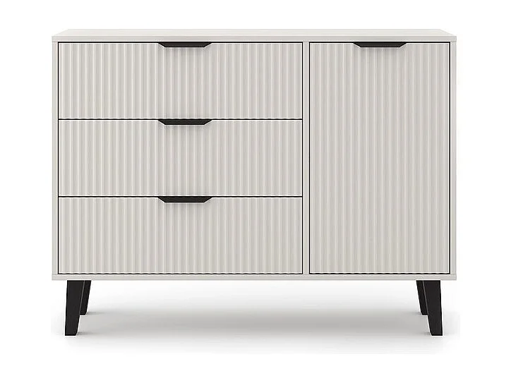 Komoda Scandi 1D3S | Kaszmir | 110x39x81,5 cm | Skandynawski Styl