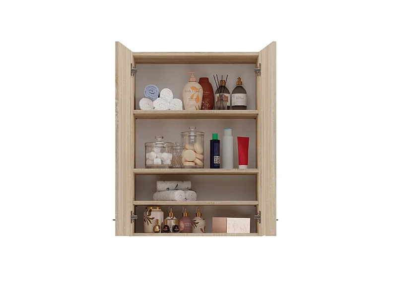 Szafka Pola MINI DD | Dąb Sonoma | 64x30x90 cm |  Szafka Łazienkowa Wisząca