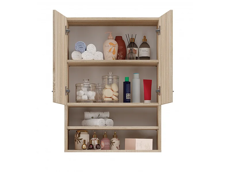 Szafka Pola MINI DK |  Dąb Sonoma | 64x30x90 cm | Szafka Łazienkowa  Wisząca