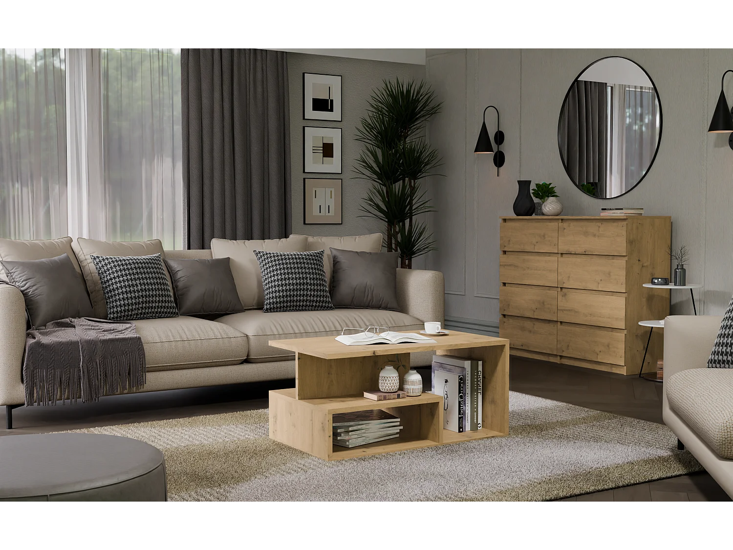 Ława Prima PRIMA ARTISAN | Stoliki Kawowe | 90x51x43 | Nowoczesna Ława