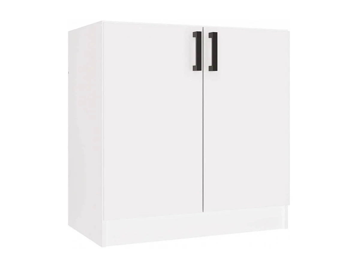 JASPER - Mobile da cucina basso in stile scandinavo - 80x45,5x82 cm - 2 ante