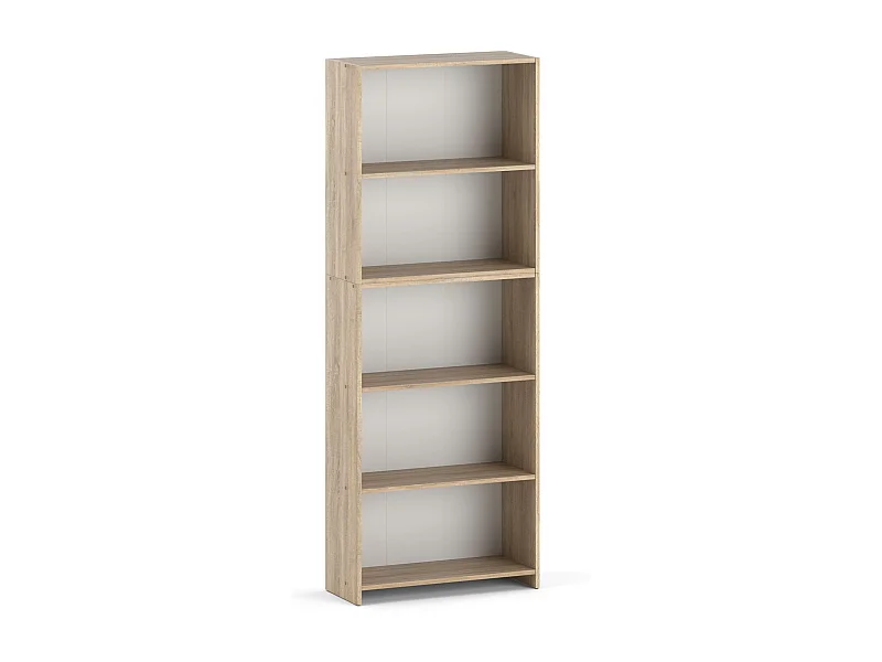 Bibliothèque -Étagère multifonction Chêne Sonoma 5 niveaux 70X30x189cm – Pour livres, jouets et accessoires de bureau
