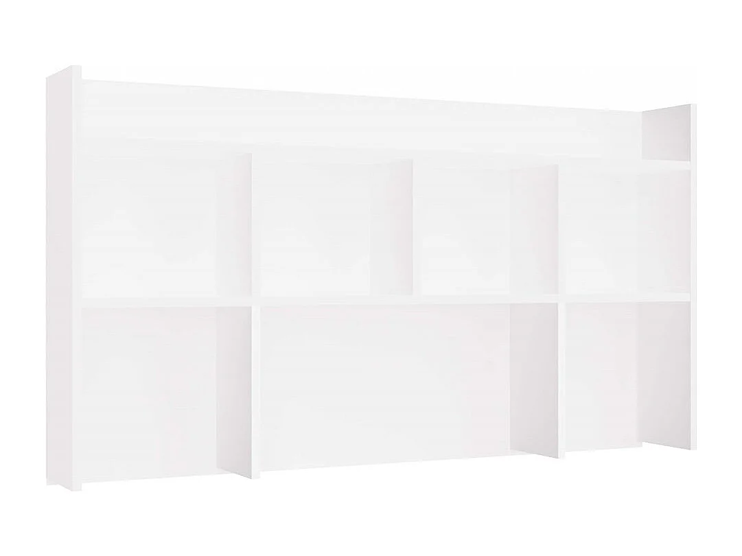 Nadstawka do Biurko| Biała | 128x18x70 cm | Praktyczne uzupełnienie do biurka