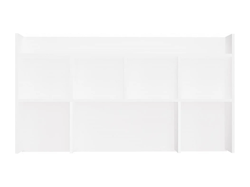 Nadstawka do Biurko| Biała | 128x18x70 cm | Praktyczne uzupełnienie do biurka