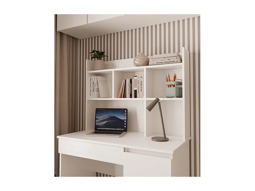 KUBA - Scaffale alto da ufficio 100 cm - scaffali per ufficio - Bianco