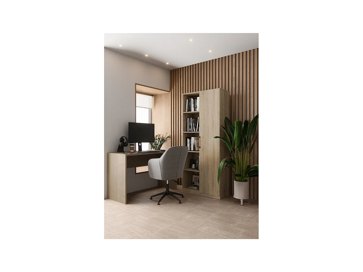 Regał Malwa RD-80 | Dąb Sonoma | 80x30x182 cm| 10 Półek, Nowoczesny Design