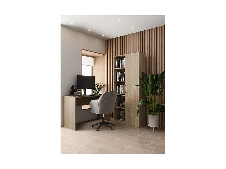 Regał Malwa RD-80 | Dąb Sonoma | 80x30x182 cm| 10 Półek, Nowoczesny Design