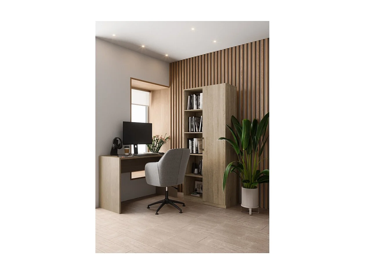 Regał Malwa RD-80 | Dąb Sonoma | 80x30x182 cm| 10 Półek, Nowoczesny Design