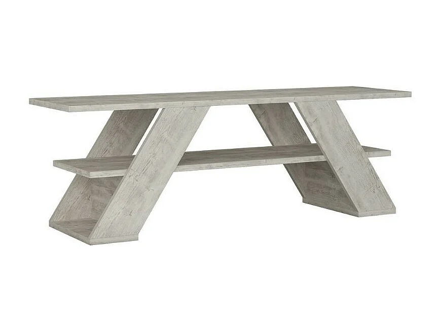 Mobile porta Tv aperto 2 ripiani Farfalla 120 colore bianco vintage