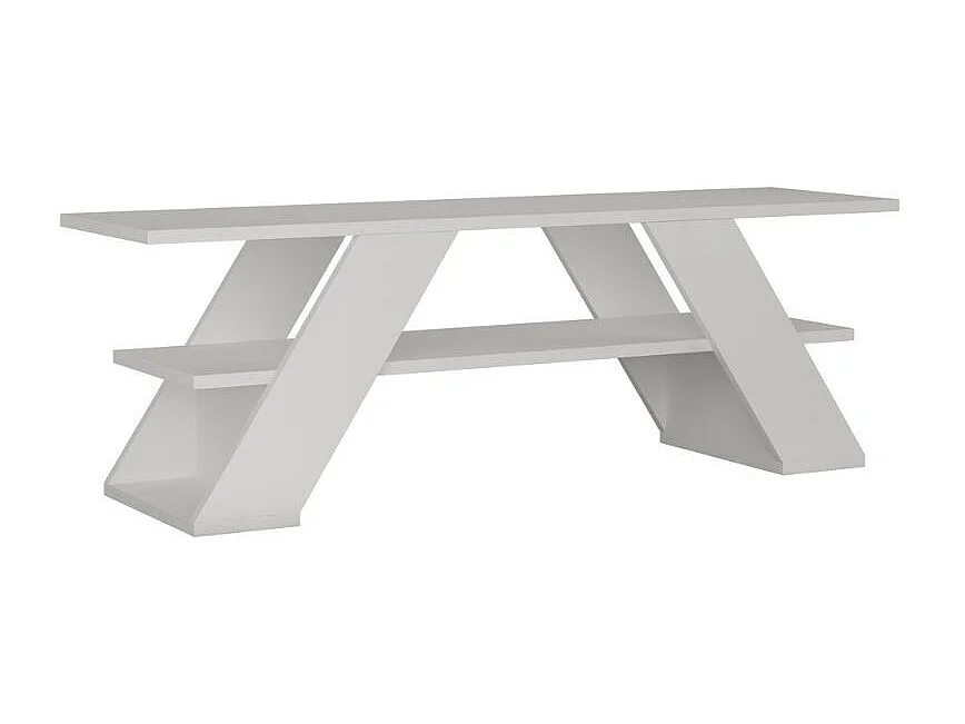 Mobile porta Tv aperto 2 ripiani Farfalla 120 colore bianco