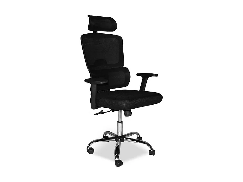 Poltrona ufficio Ant con schienale in rete traspirante e poggiatesta regolabile