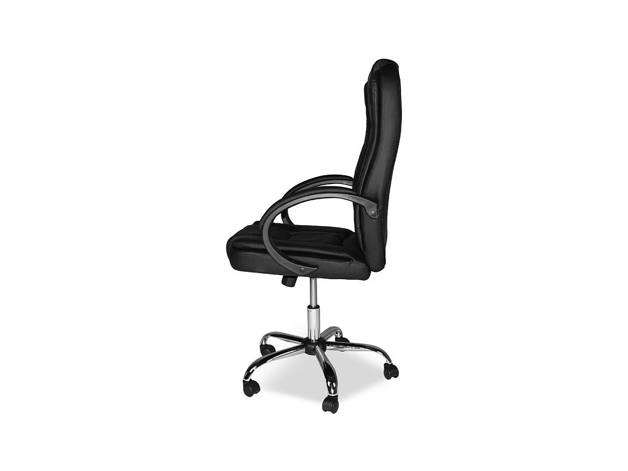 Poltrona presidenziale Millard ergonomica in ecopelle era e base cromata