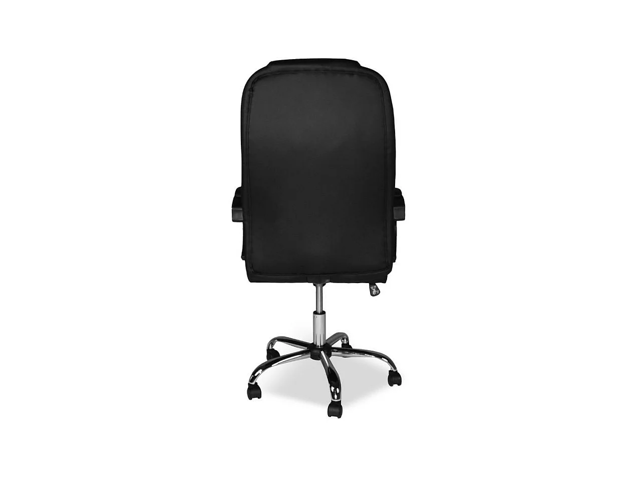 Poltrona presidenziale Millard ergonomica in ecopelle era e base cromata