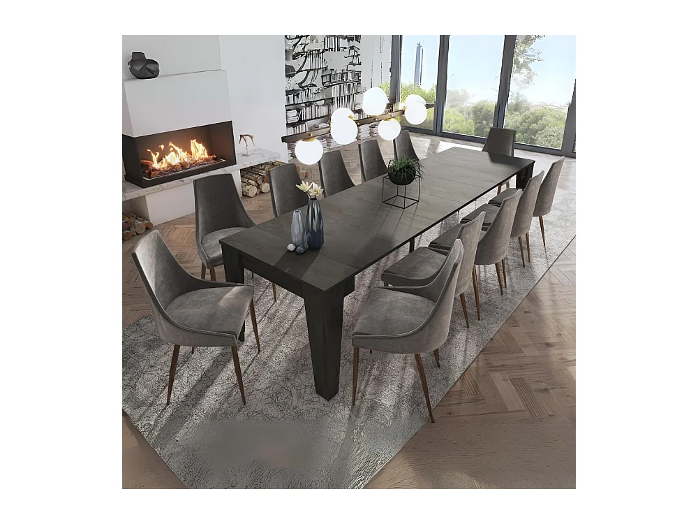 Consolle allungabile Petra 90x53,6x75,2H cm colore ossido