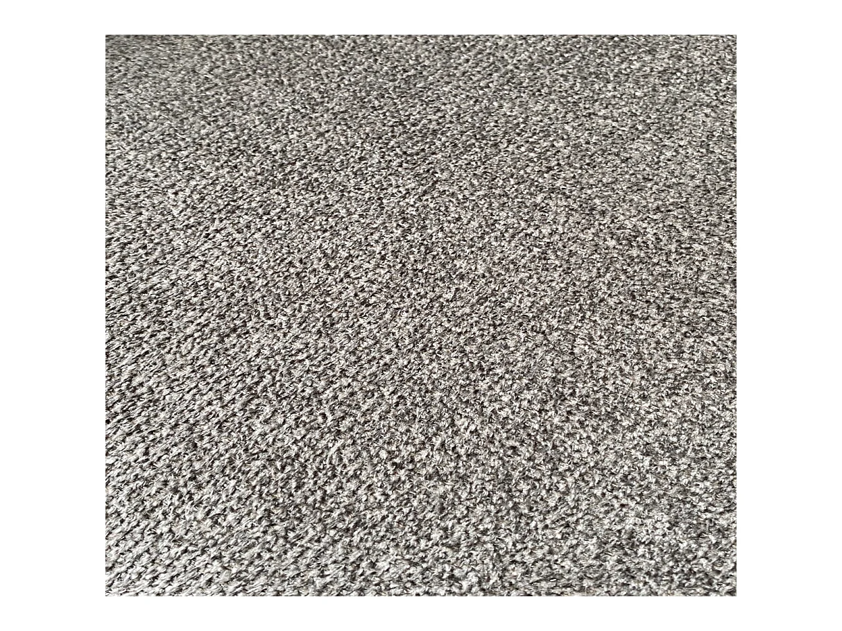 Chaise fauteuil de table Luthor pivotant avec accoudoirs en tissu marron pour salle à manger, pieds en métal noir