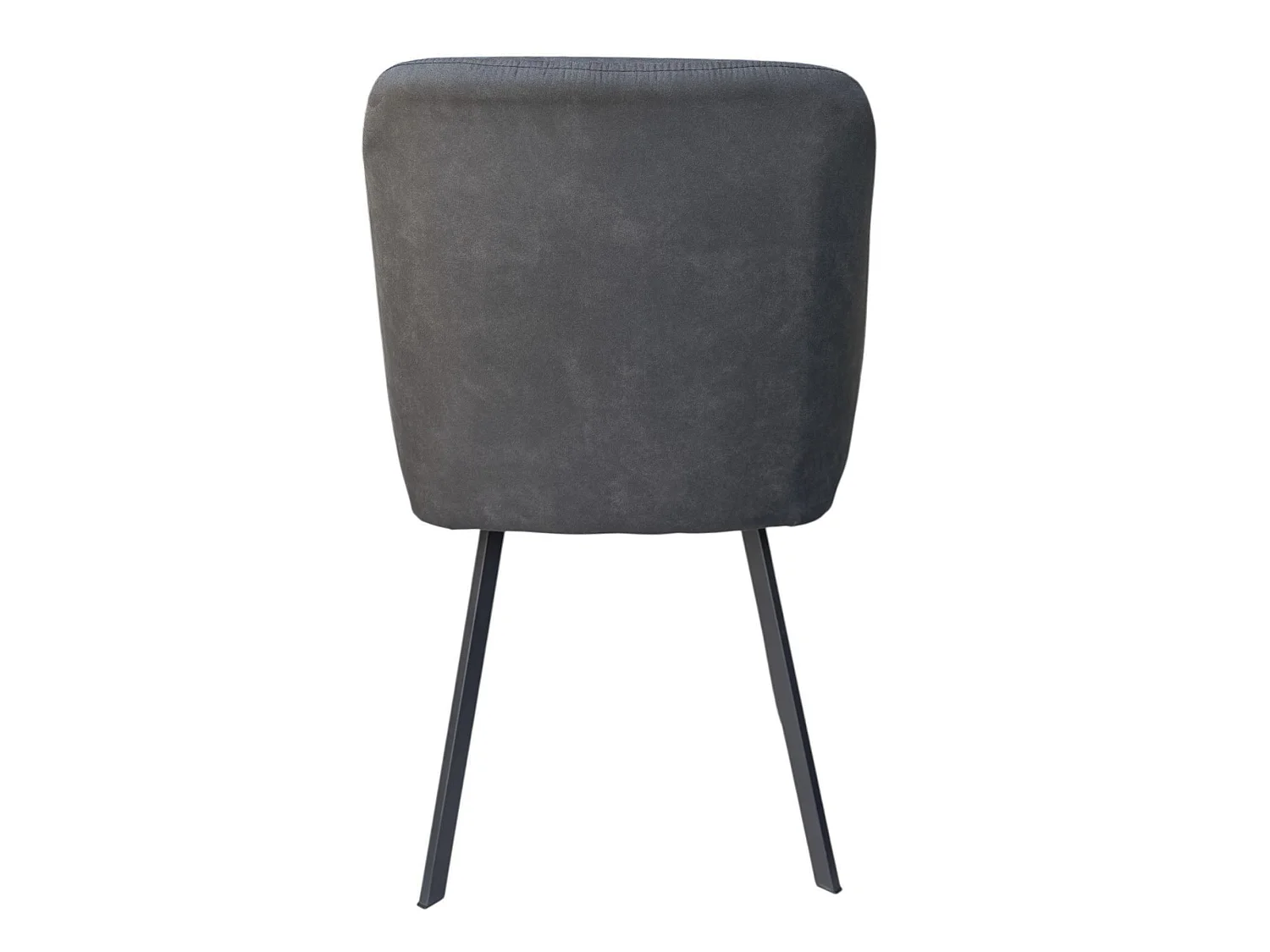 Lot de 2 chaises avec accoudoirs tissu noir pieds métal noir - MOON