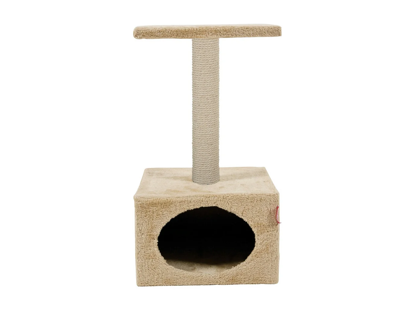 Arbre à chat 30 x 30 cm x hauteur 50 cm beige  pour chats et chatons.