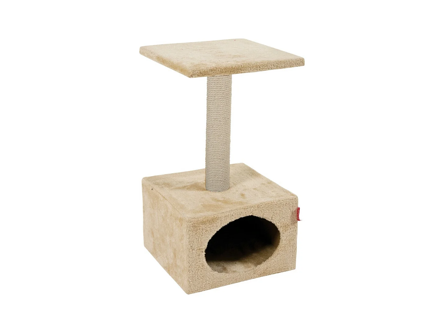 Arbre à chat 30 x 30 cm x hauteur 50 cm beige  pour chats et chatons.