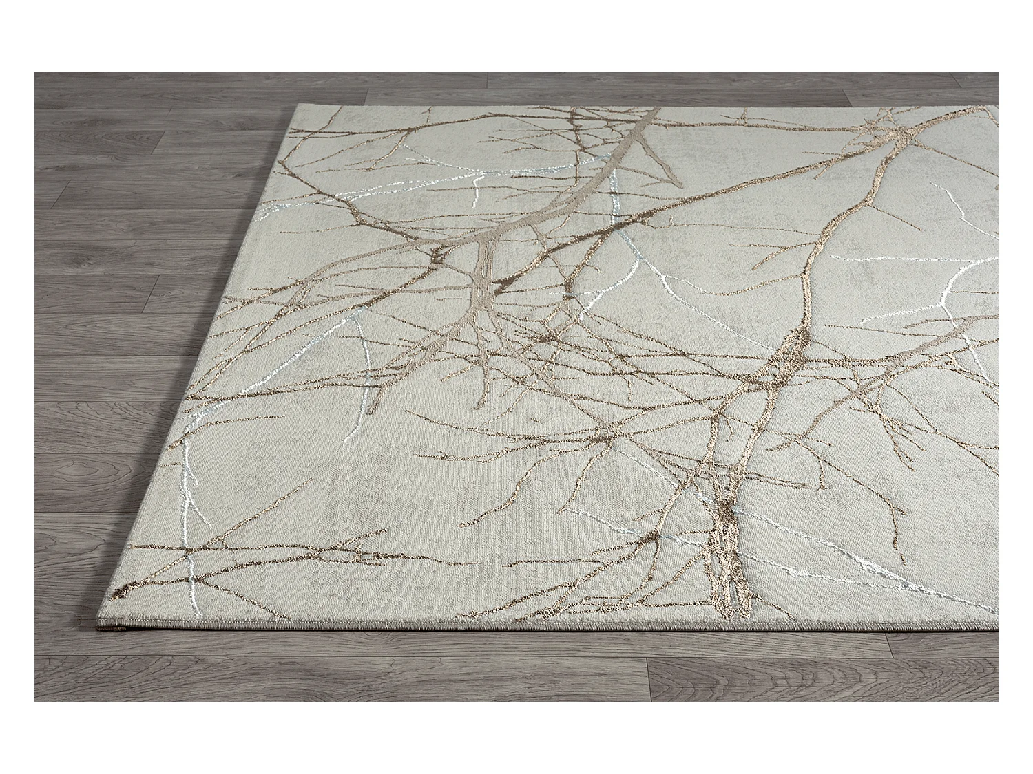 Tapis Mila brillant, nature, Crème, 80 x 300 cm