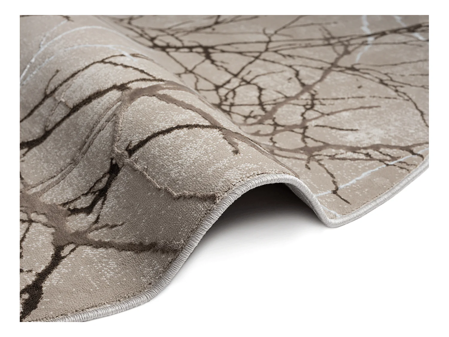 Tapis Mila brillant, nature, Beige, 200 cm, Rond