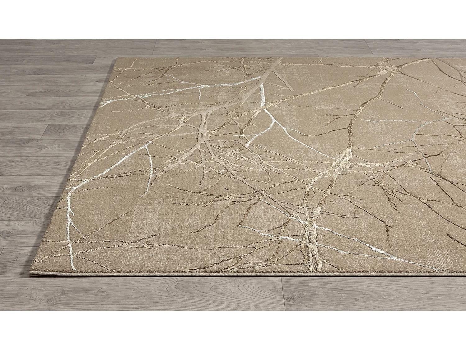 Tapis Mila brillant, nature, Beige, 160 x 230 cm