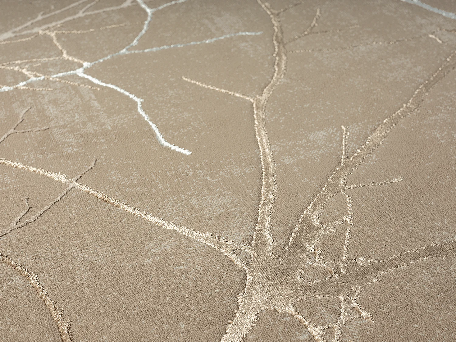 Tapis Mila brillant, nature, Beige, 160 x 230 cm