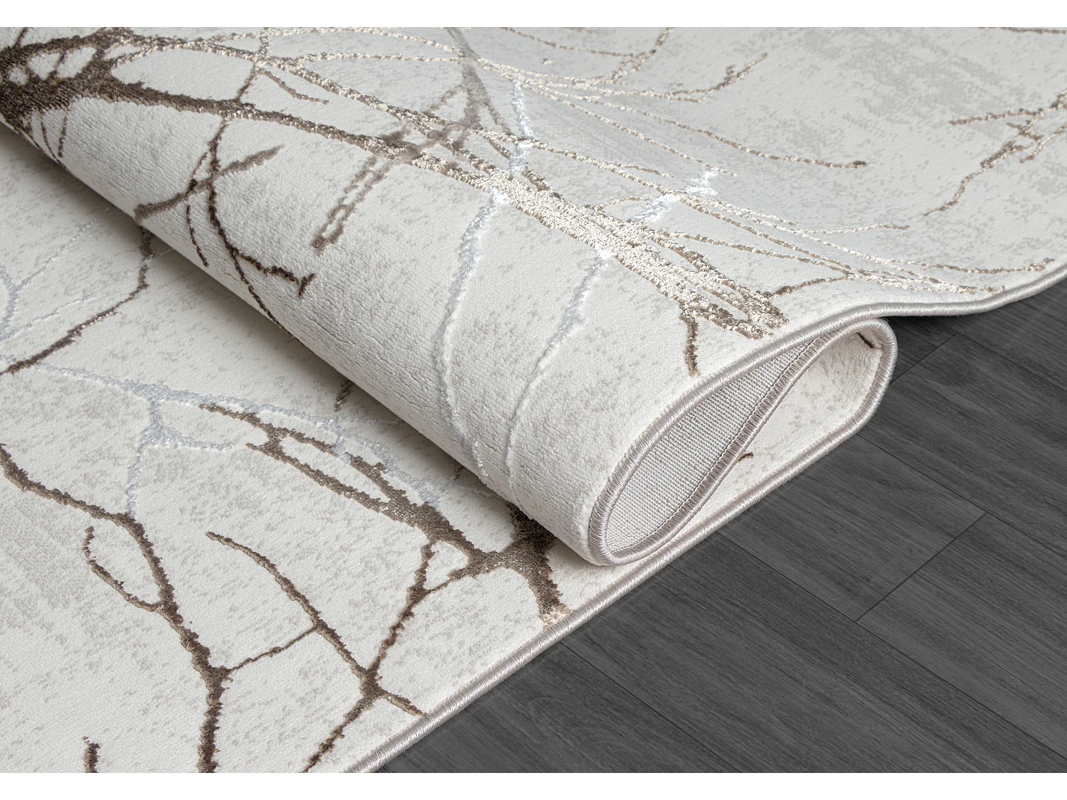 Tapis Mila brillant, nature, Crème, 200 x 290 cm