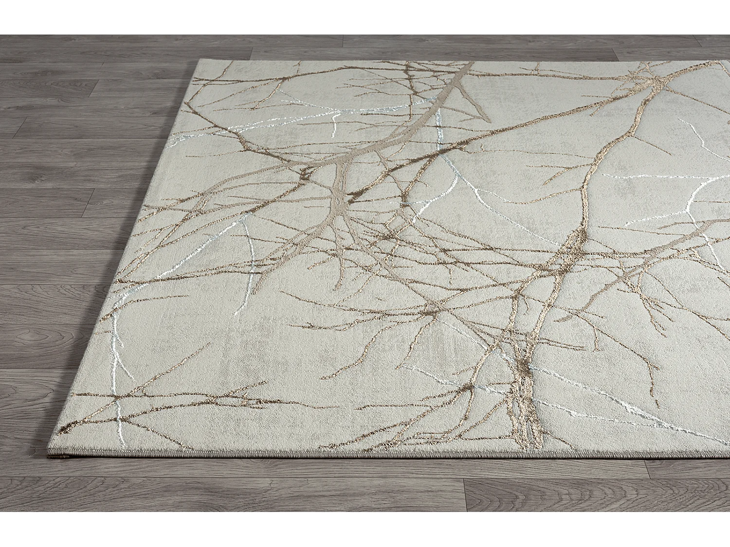 Tapis Mila brillant, nature, Crème, 160 x 230 cm