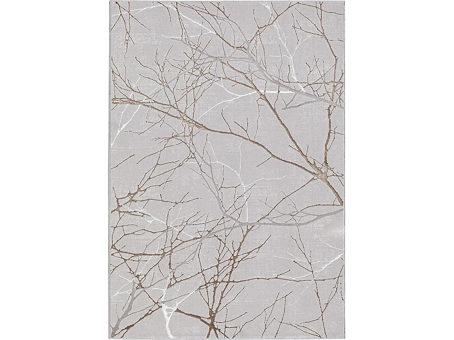 Teppich Mila Glänzend Natur, Grau, 160 x 230 cm