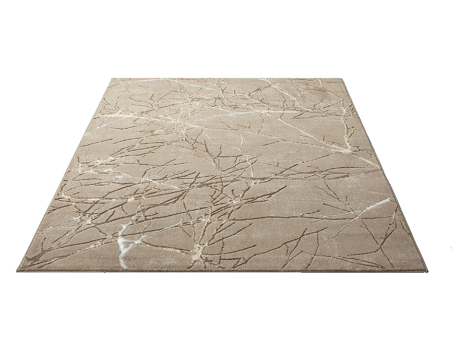 Teppich Mila Glänzend Natur, Beige, 80 x 300 cm