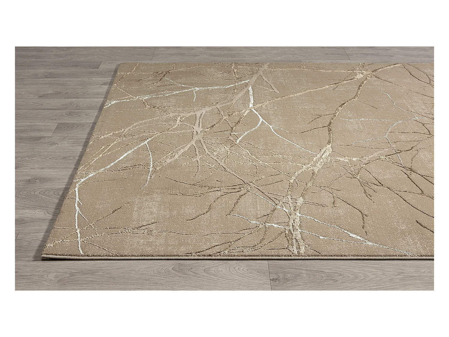 Teppich Mila Glänzend Natur, Beige, 80 x 300 cm