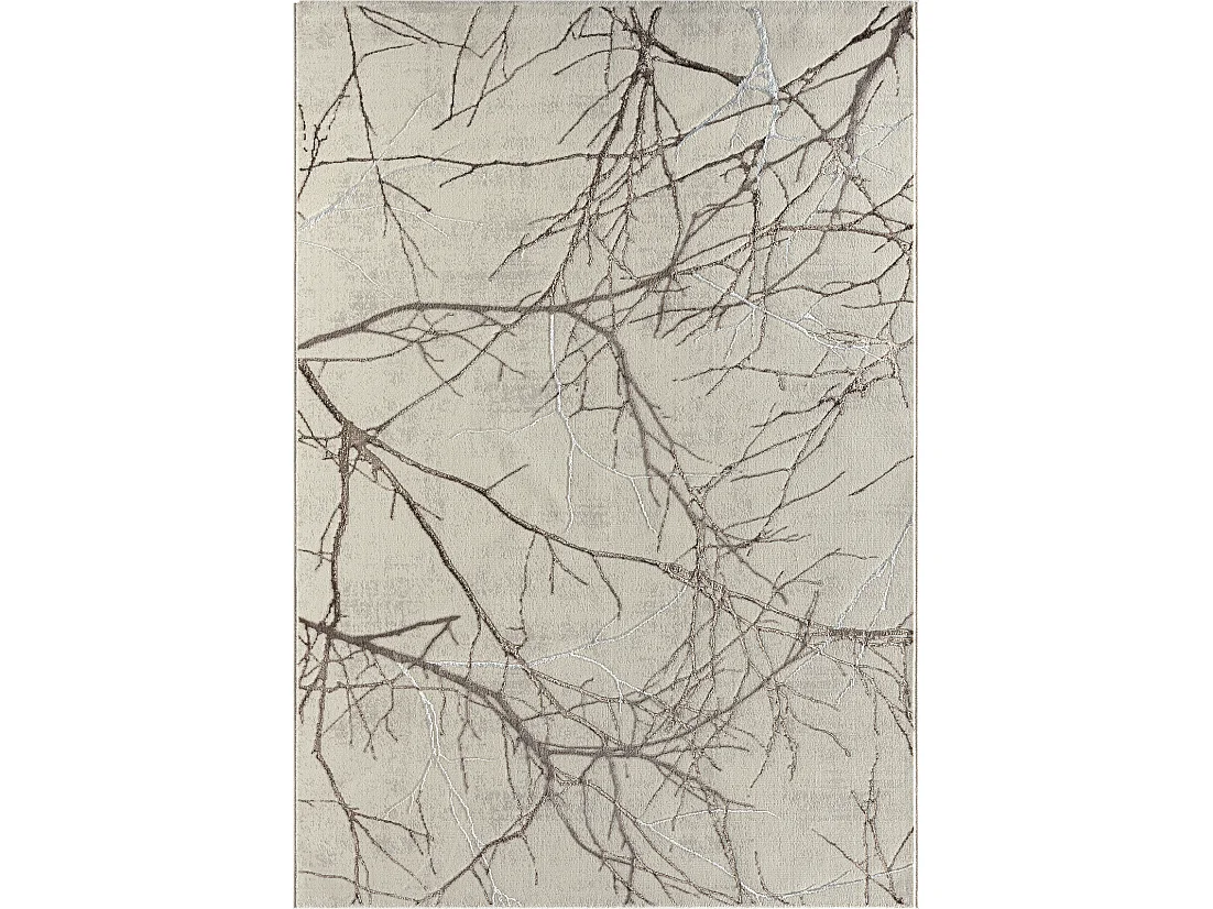 Tapis Mila brillant, nature, Crème, 120 x 170 cm