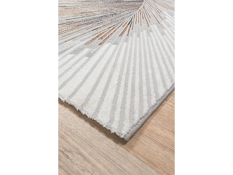 Tapete Mila Brilhante Design Abstrato, Cinzento, 160 x 230 cm