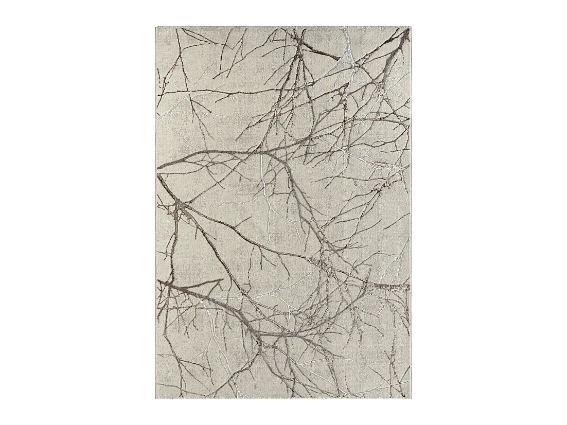 Tapis Mila brillant, nature, Crème, 80 x 150 cm