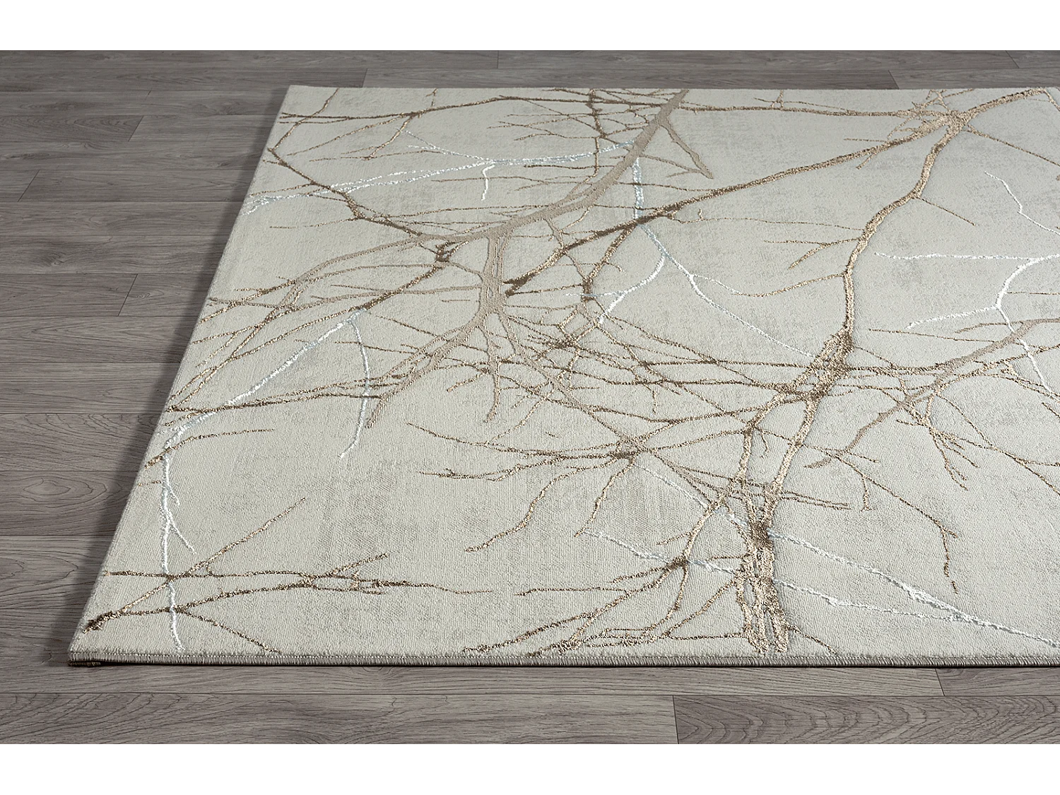 Tapis Mila brillant, nature, Crème, 80 x 150 cm