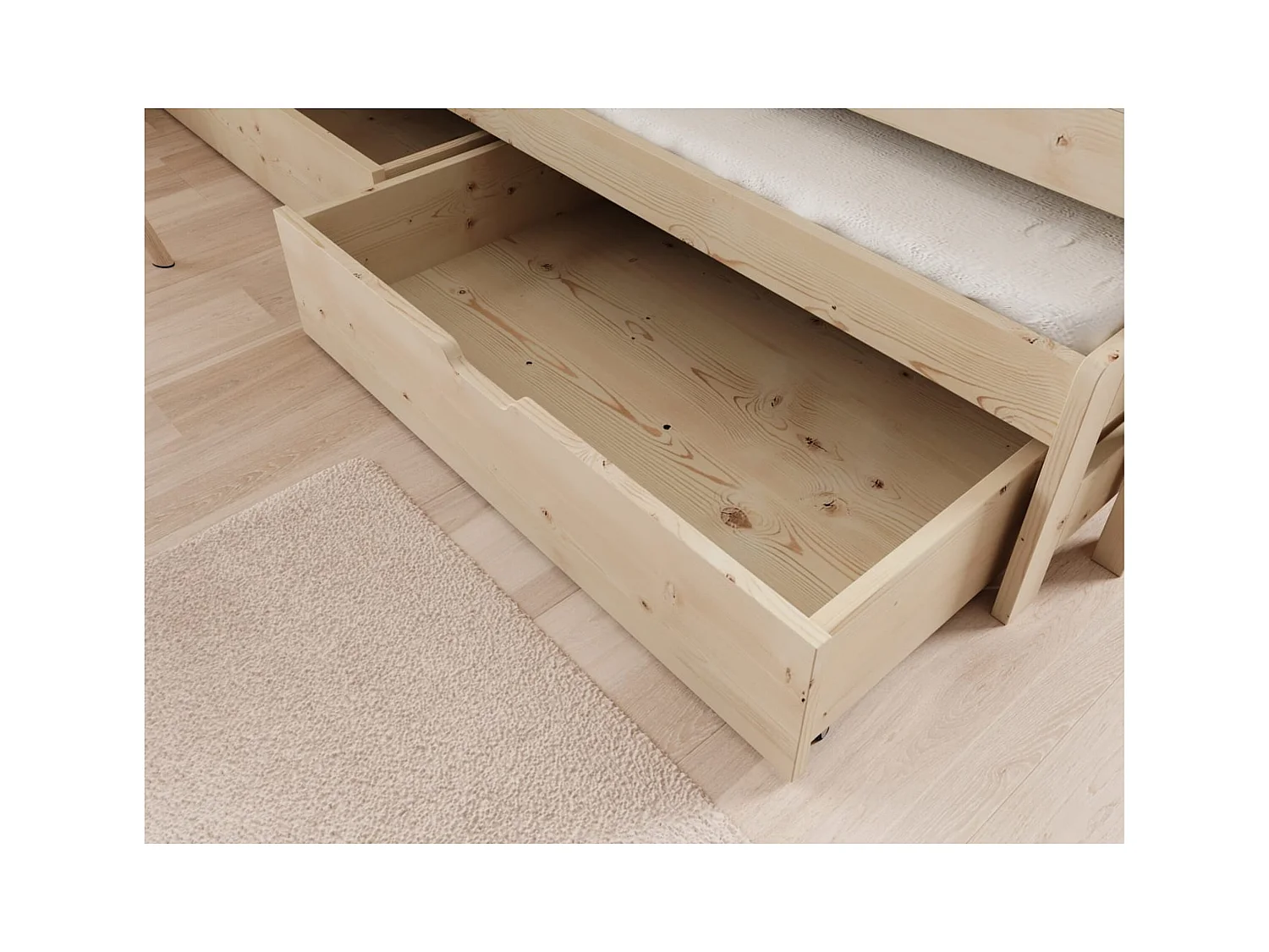 Letto Ario (90x200)/materasso incluso/bianca